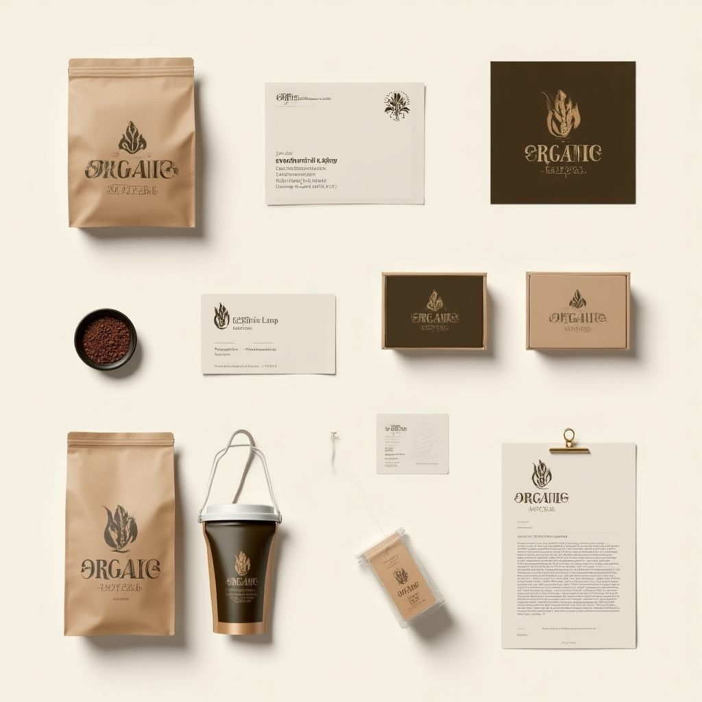 Logotipo y aplicaciones de marca